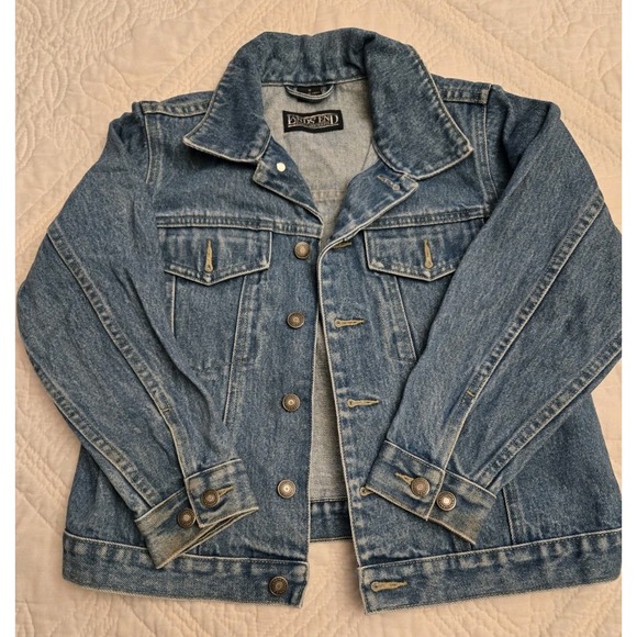 Lands' End Jackets & Blazers - Lands' End Denim Trucker JeanJacket Y2K Kids Size Small S 6 8 Excellent Buttons